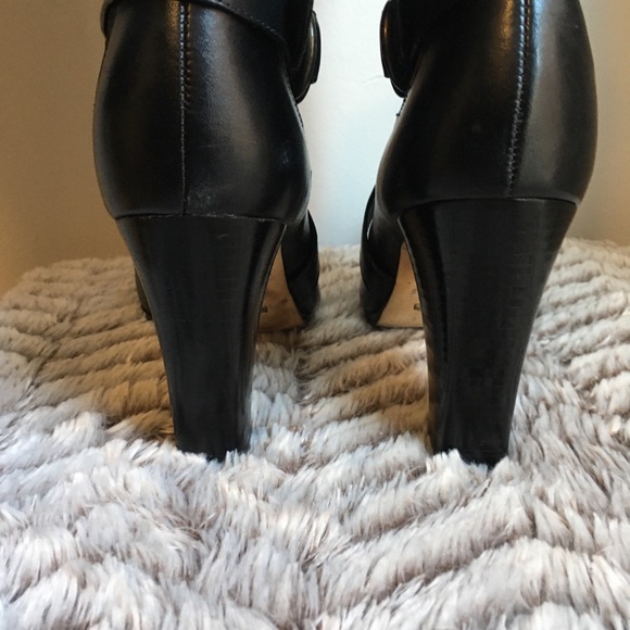 💕Cole Haan KneeHigh Block Leather NikeAir Boot - Picture 6 of 8